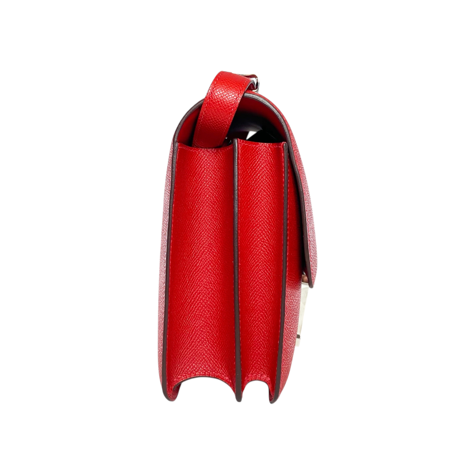 Hermes Constance 24 Rouge Casaque Epsom Palladium Hardware