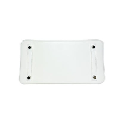 Hermes Birkin 30 White Epsom Palladium Hardware