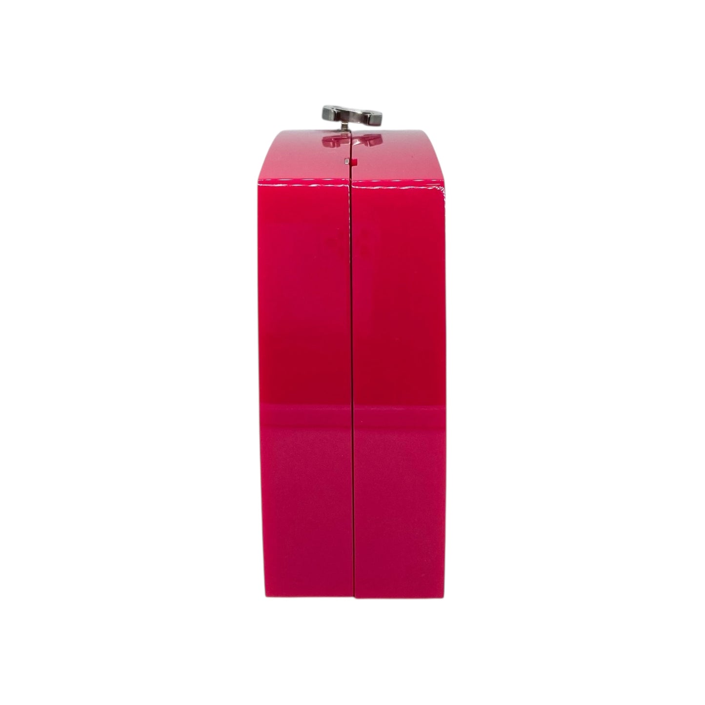 Chanel Hot Pink 5x5 Resin Minaudiere Clutch