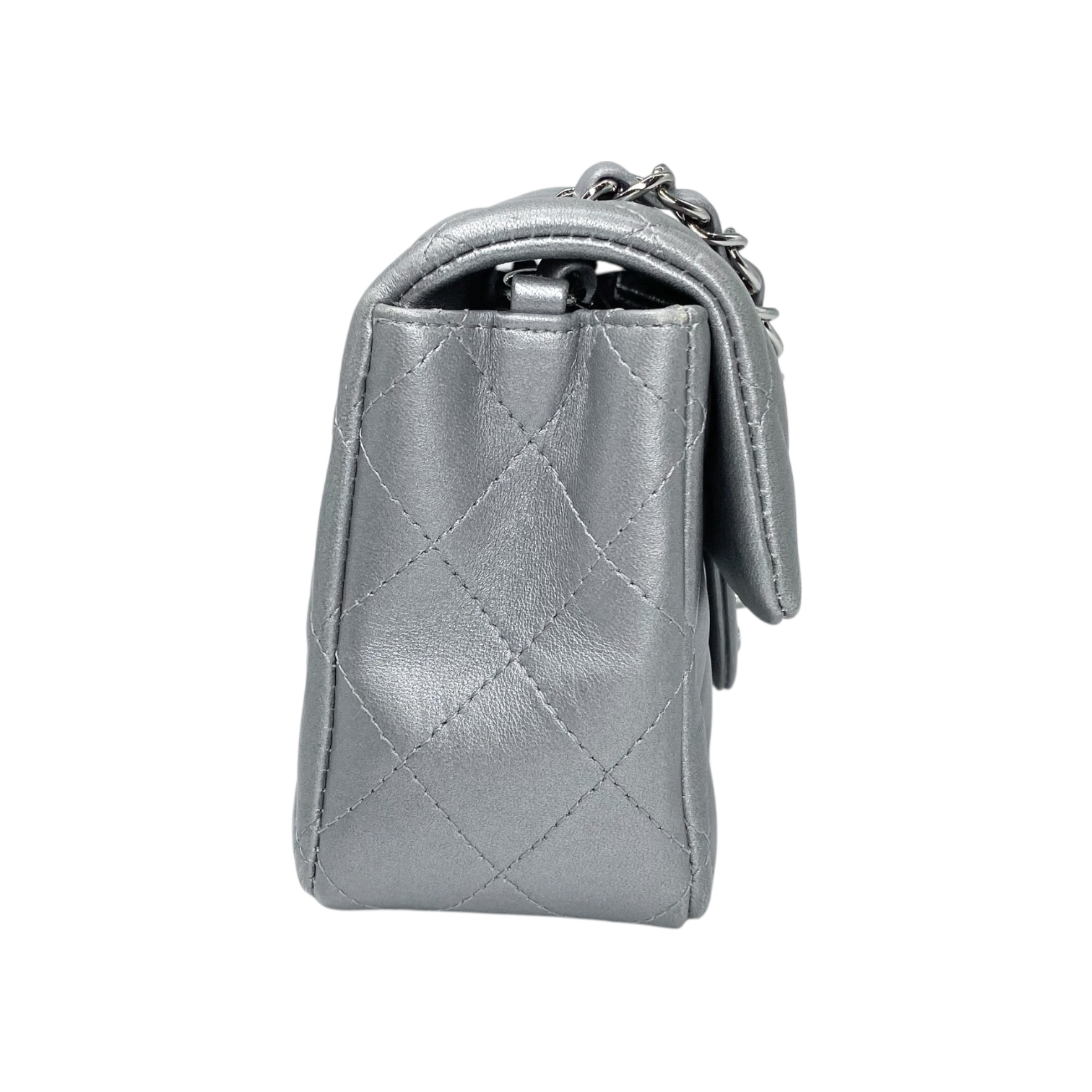 Chanel Silver Mini Rectangle