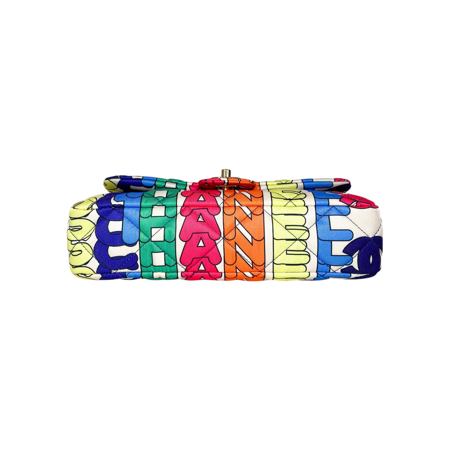 Chanel Multicolor Printed Flap Bag