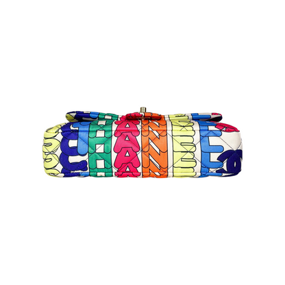 Chanel Multicolor Printed Flap Bag