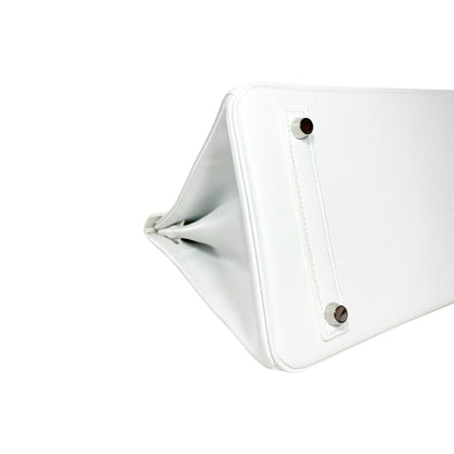 Hermes Birkin 30 White Epsom Palladium Hardware