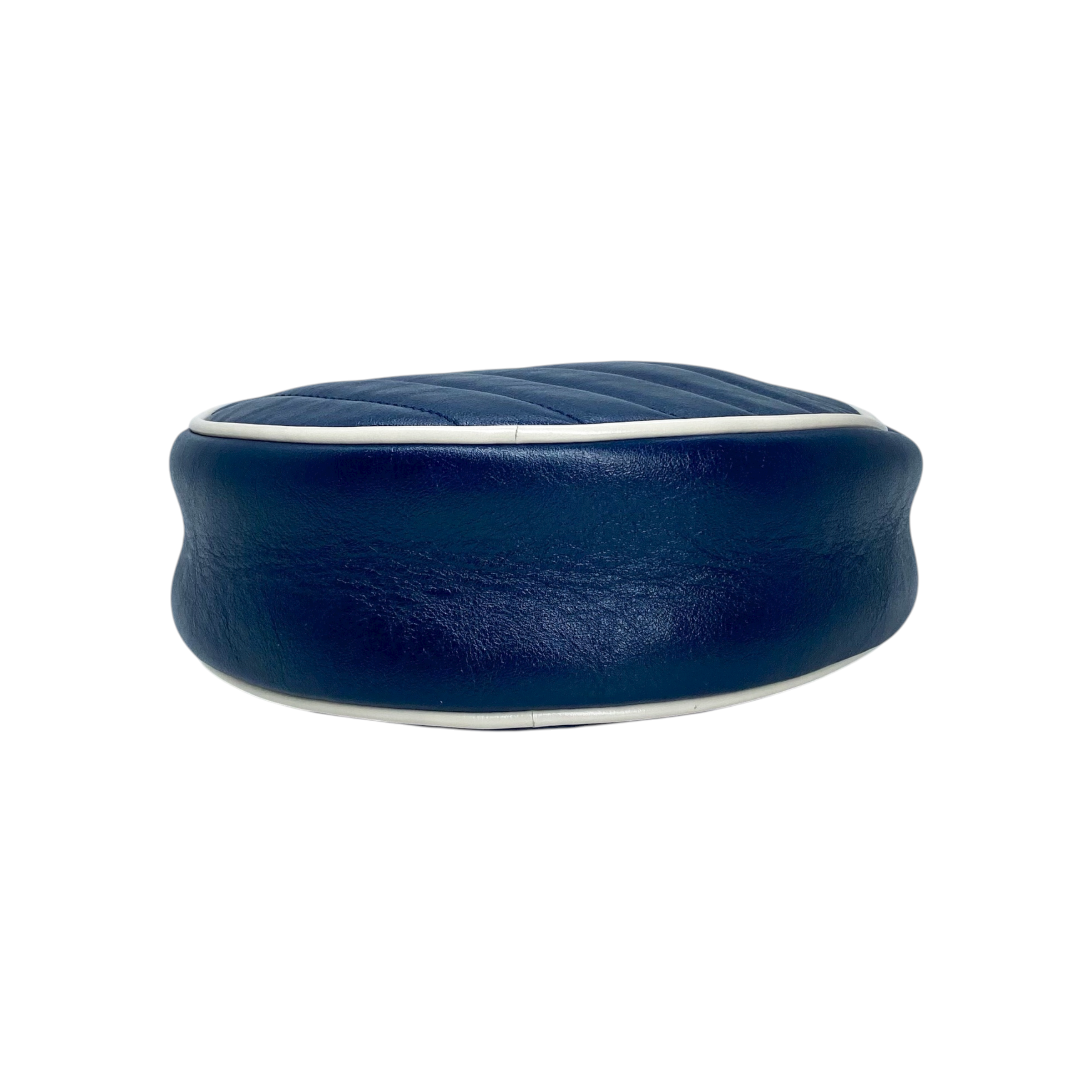 Gucci Navy Round Marmont Camera Bag