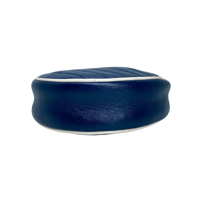 Gucci Navy Round Marmont Camera Bag