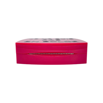Chanel Hot Pink 5x5 Resin Minaudiere Clutch