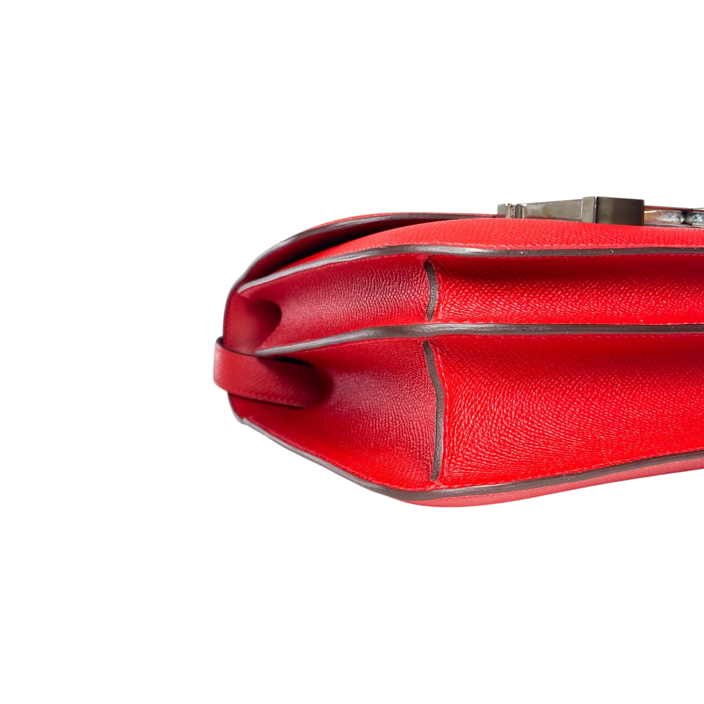 Hermes Constance 24 Rouge Casaque Epsom Palladium Hardware