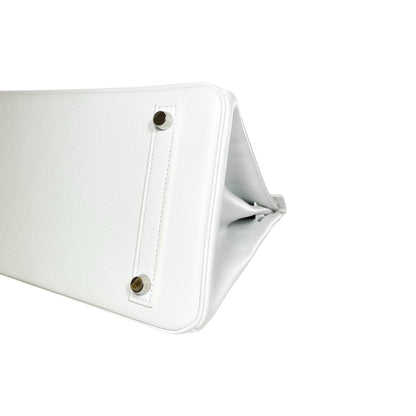 Hermes Birkin 30 White Epsom Palladium Hardware
