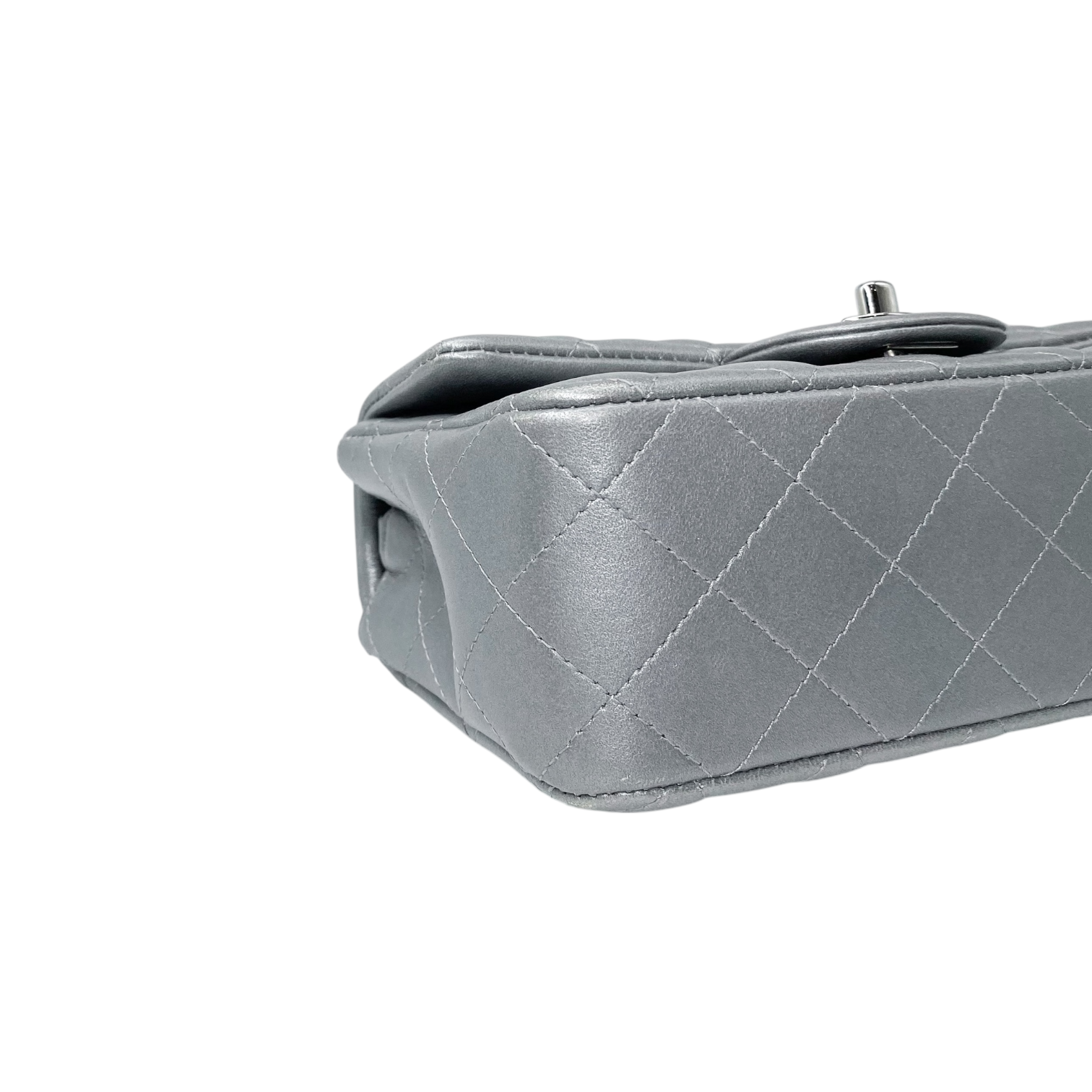Chanel Silver Mini Rectangle