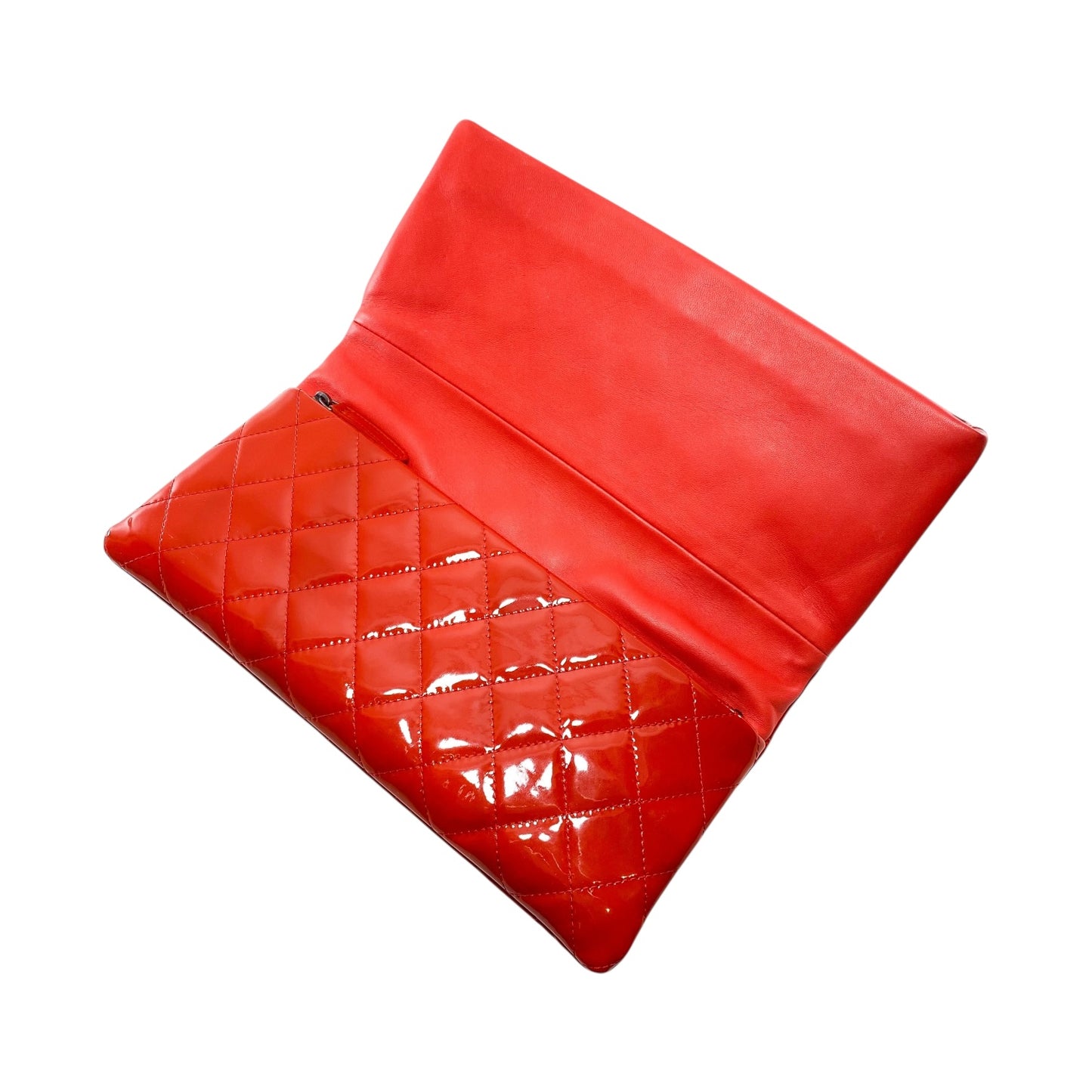 Chanel Patent Red Beauty CC Clutch