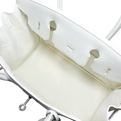 Hermes Birkin 30 White Epsom Palladium Hardware