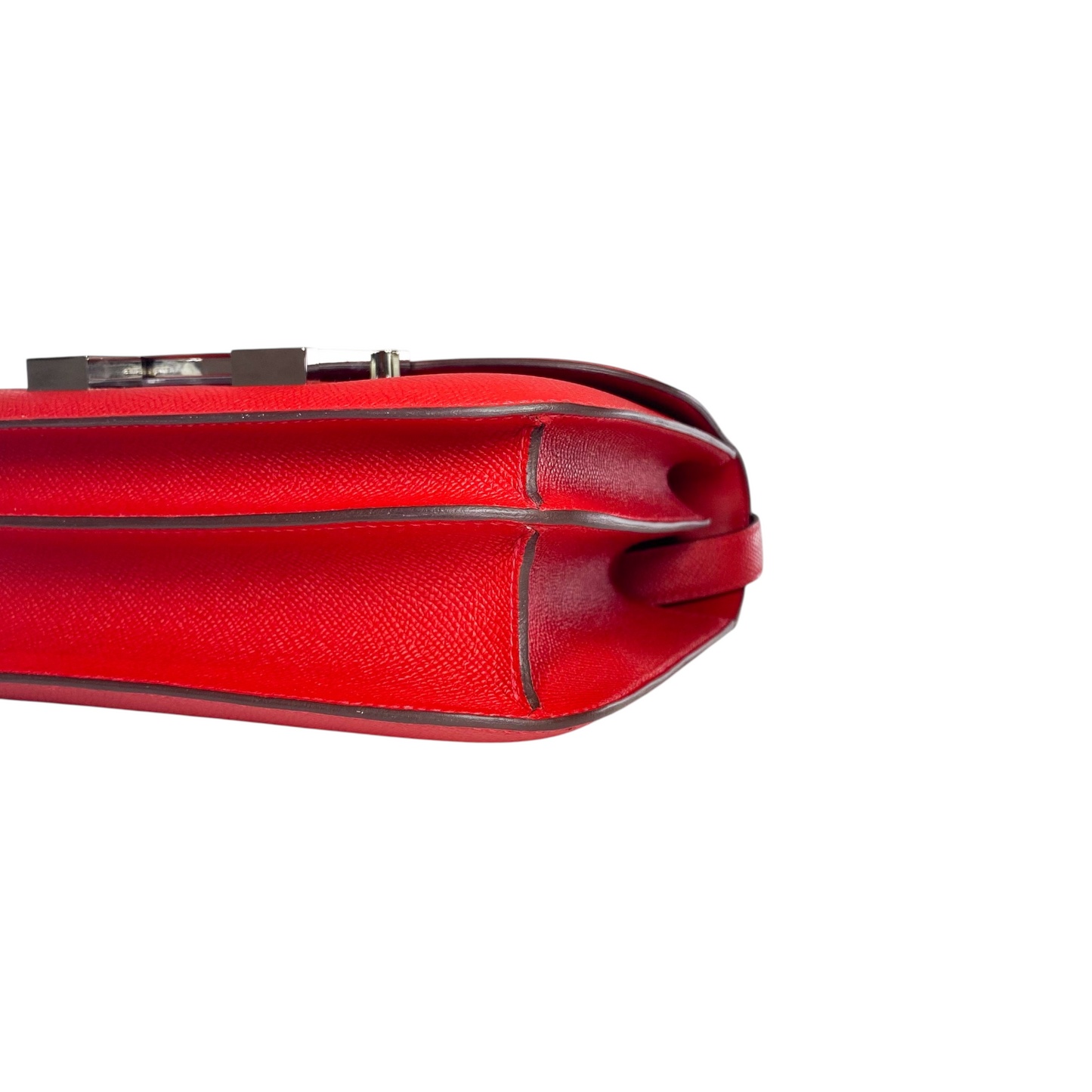 Hermes Constance 24 Rouge Casaque Epsom Palladium Hardware