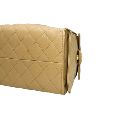 Chanel 25 Dark Beige Large