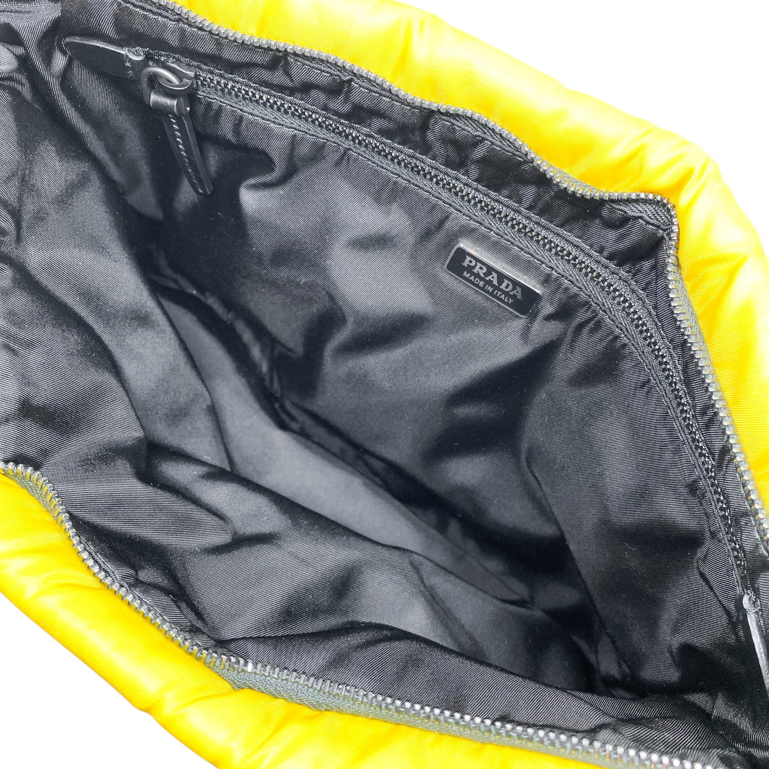 Prada Yellow Clutch with Chain