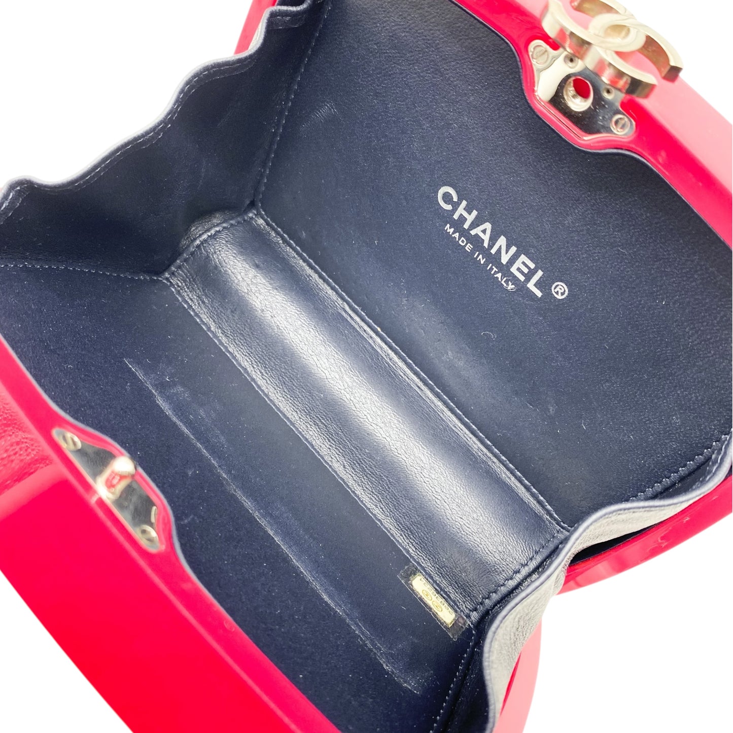 Chanel Hot Pink 5x5 Resin Minaudiere Clutch