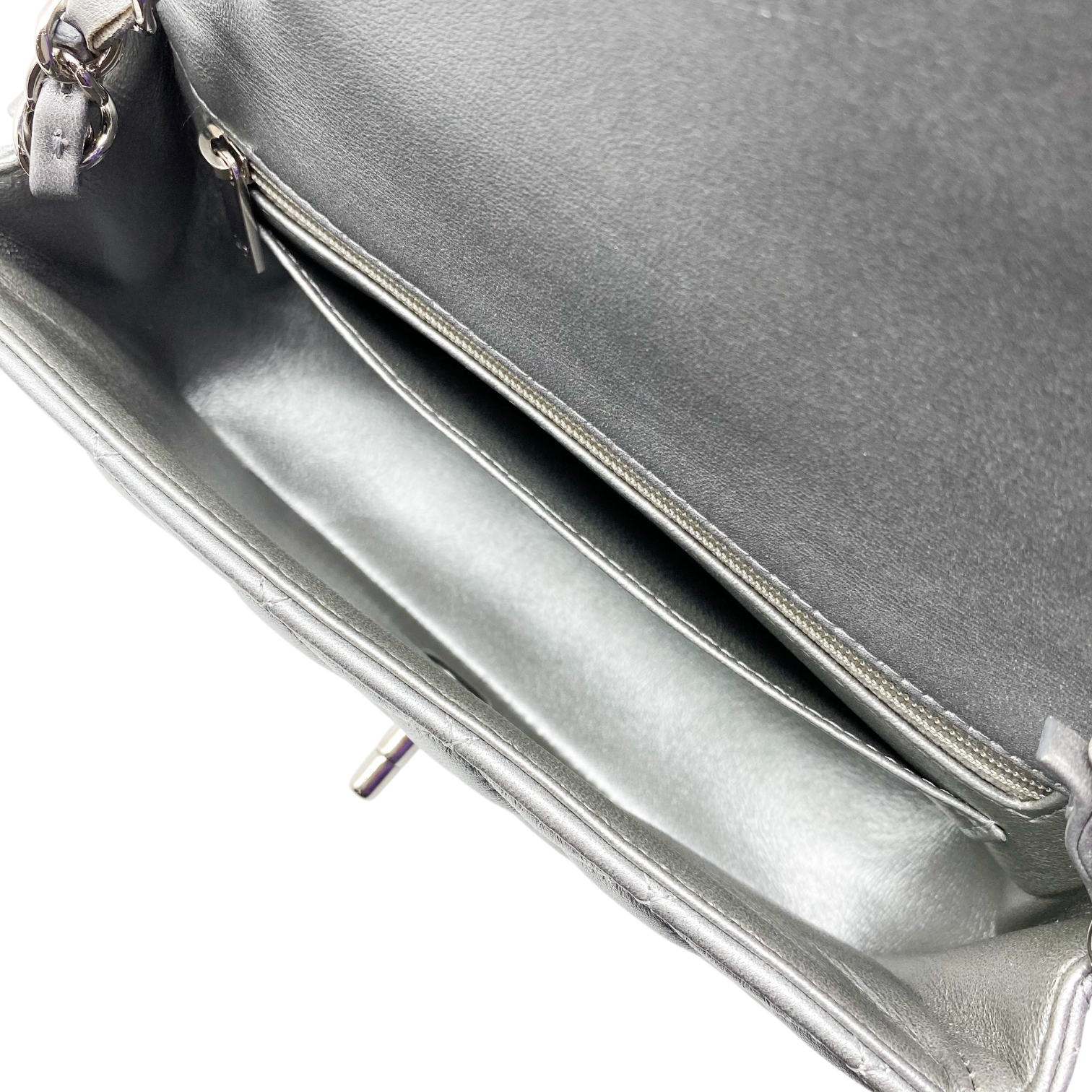 Chanel Silver Mini Rectangle