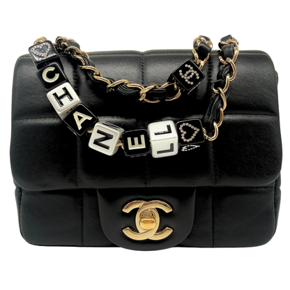 Chanel Monaco Black Mini Square Flap Bag