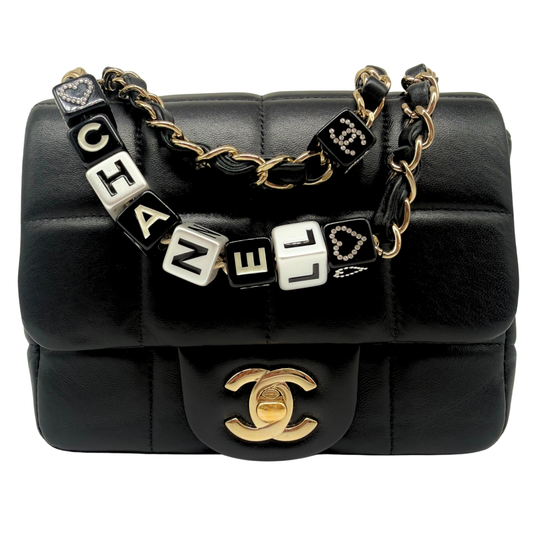 Chanel Monaco Black Mini Square Flap Bag