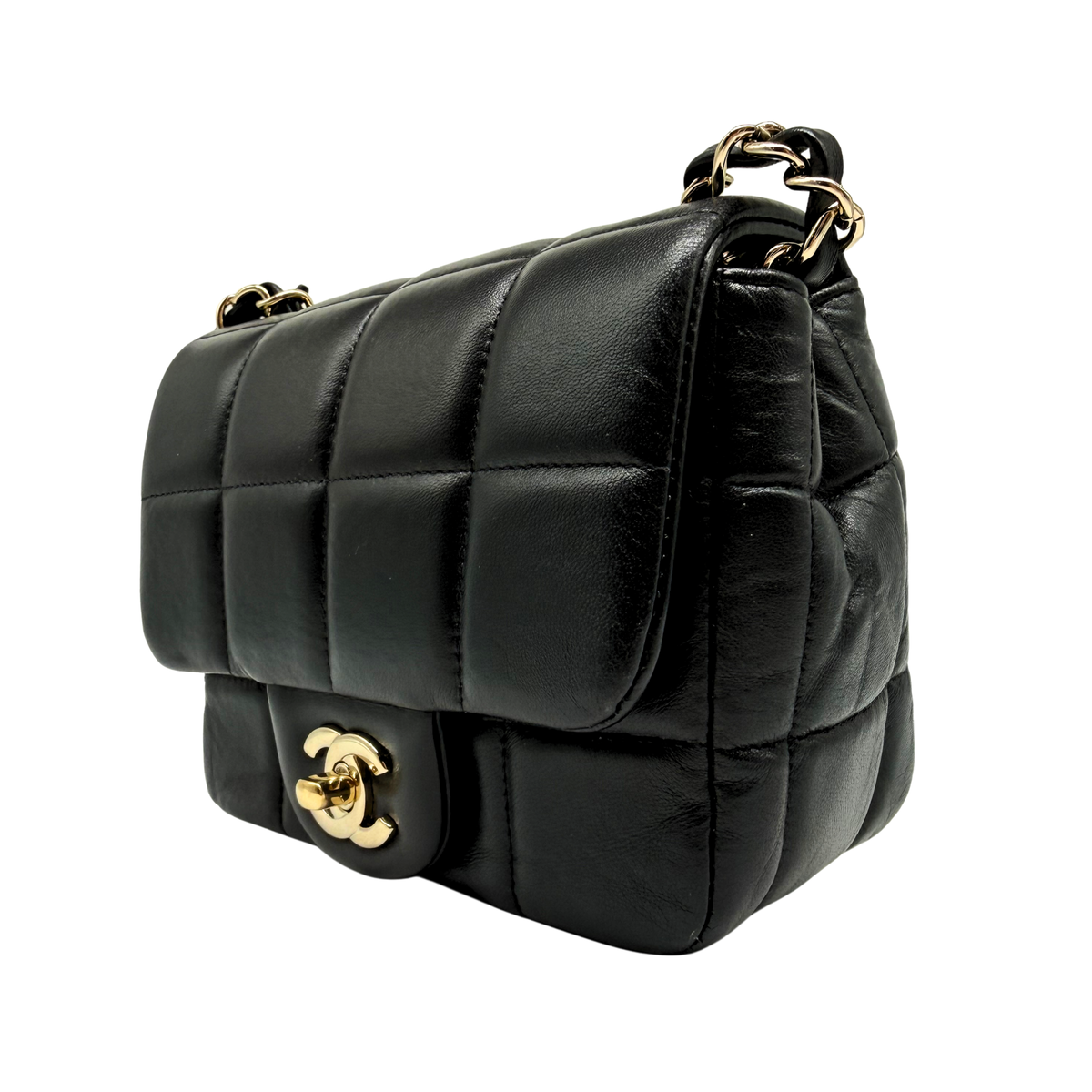 Chanel Monaco Black Mini Square Flap Bag