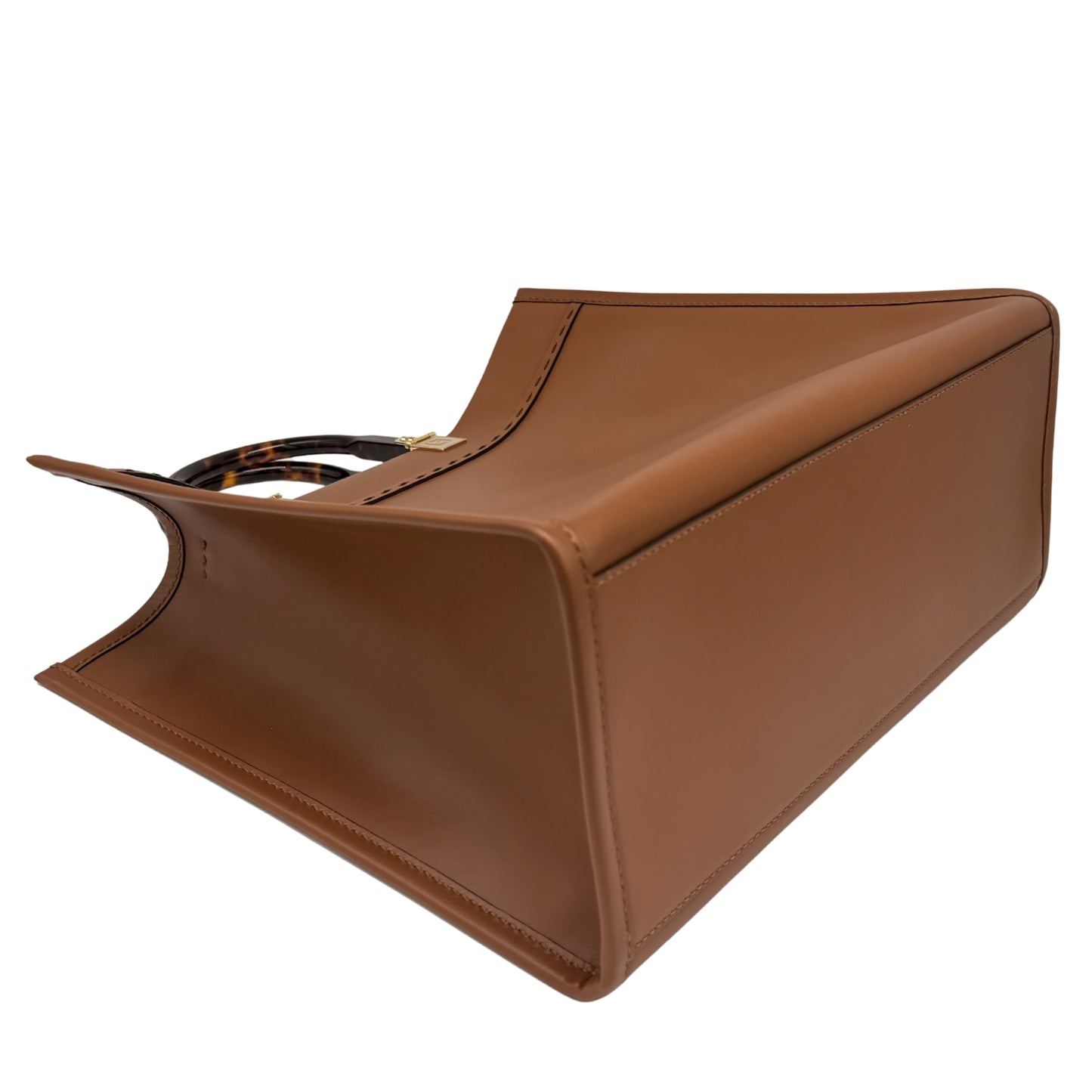 Fendi Brown Calfskin Sunshine Tote Medium
