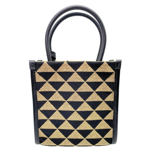 Prada Symbole Shopper Tote Jacquard Mini