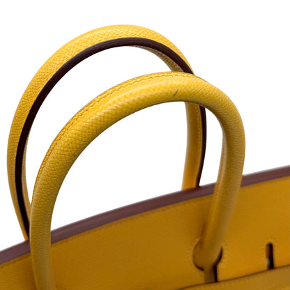 Hermés Birkin 35 Soleil Epsom Palladium Hardware