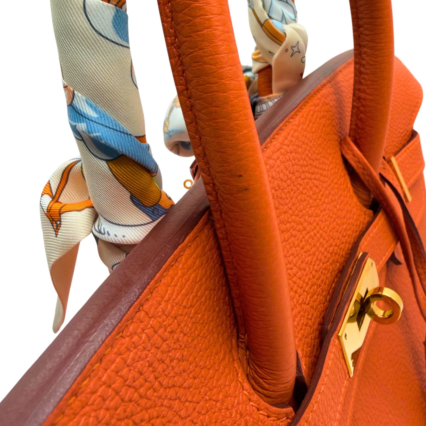 Hermes Birkin 35 Orange Togo Gold Hardware