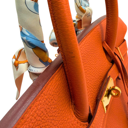 Hermes Birkin 35 Orange Togo Gold Hardware