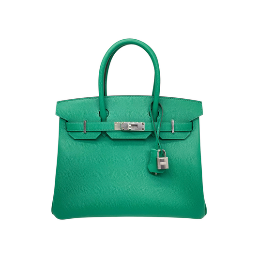 Hermes Birkin 30 Vert Vertigo Epsom Palladium Hardware