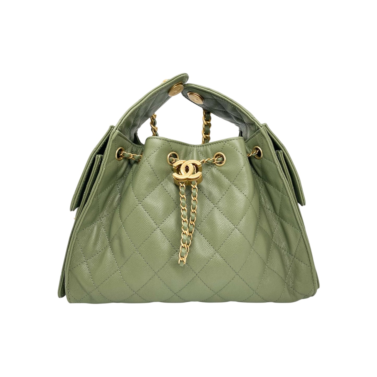 Chanel 25 Khaki Small