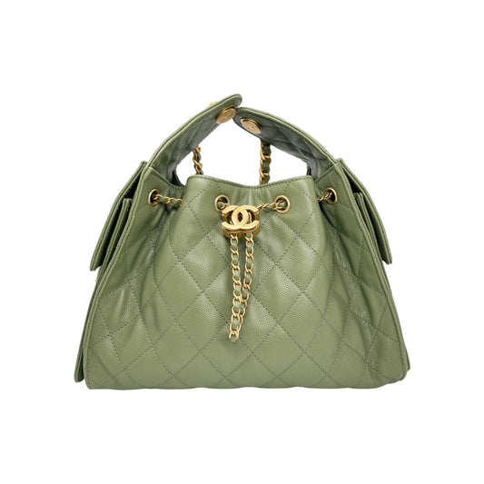 Chanel 25 Khaki Small