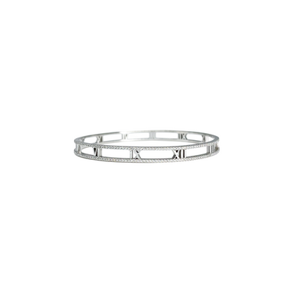 Tiffany & Co. White Gold Diamonds Atlas Bracelet