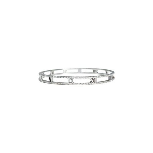 Tiffany & Co. White Gold Diamonds Atlas Bracelet