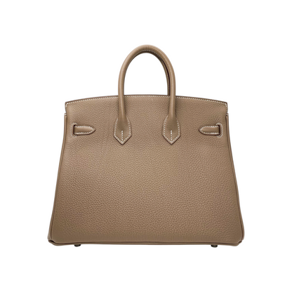 Hermes Birkin 25 Etoupe Togo Palladium Hardware