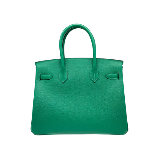 Hermes Birkin 30 Vert Vertigo Epsom Palladium Hardware