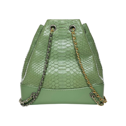 Chanel Green Python Gabrielle Backpack