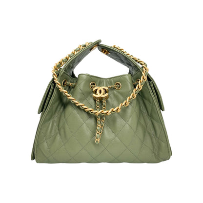 Chanel 25 Khaki Small