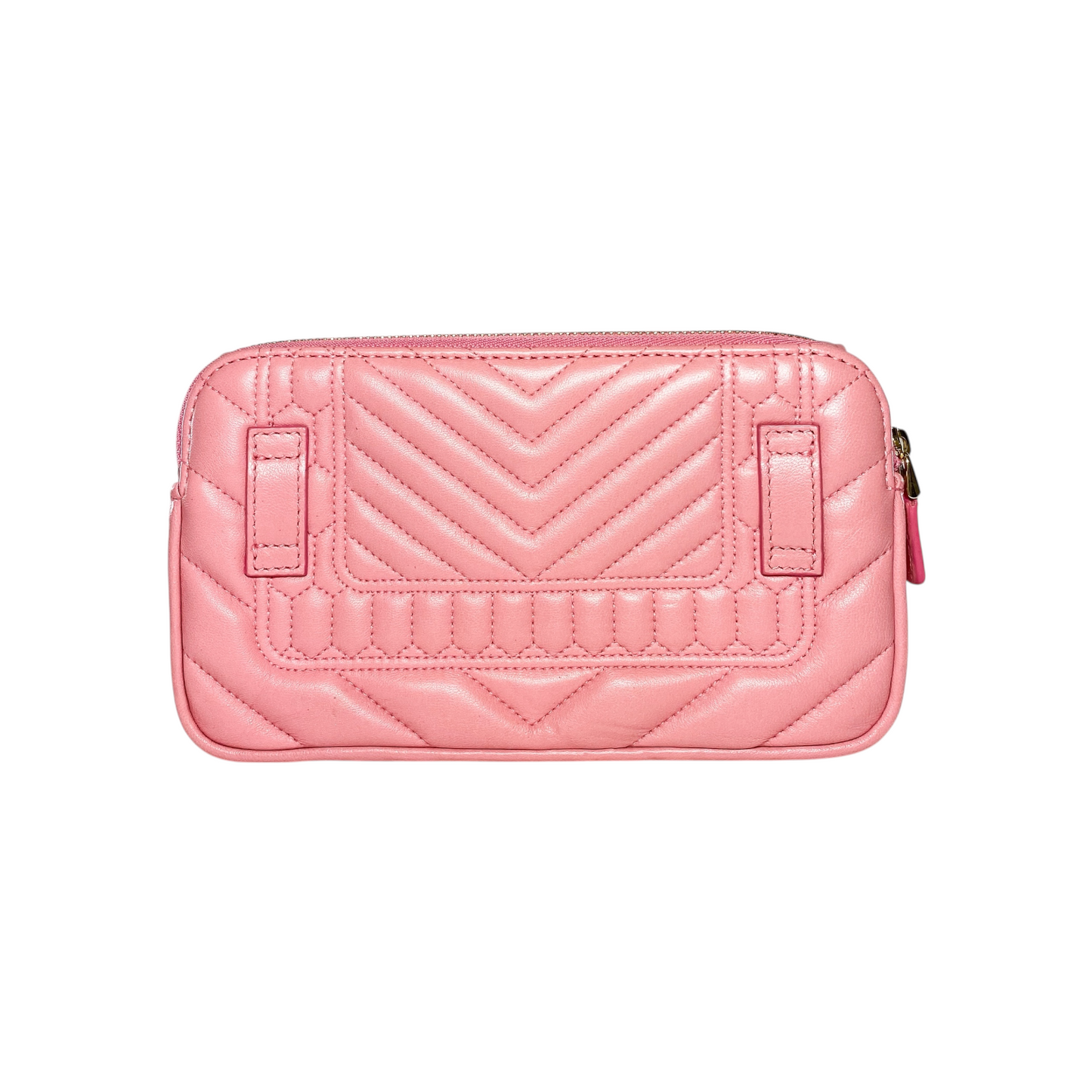Bvlgari Pink Serpenti Forever Chevron Belt Bag