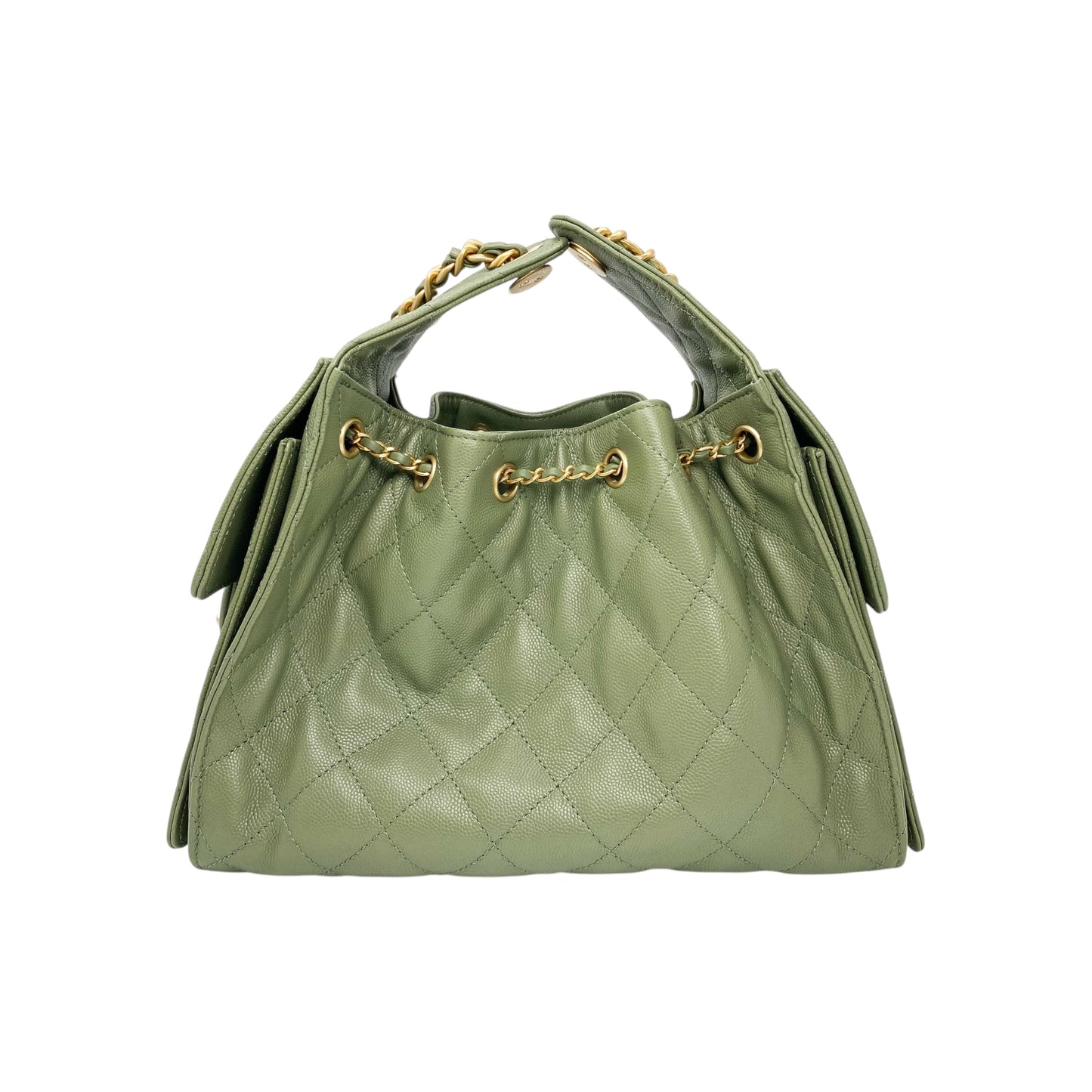 Chanel 25 Khaki Small