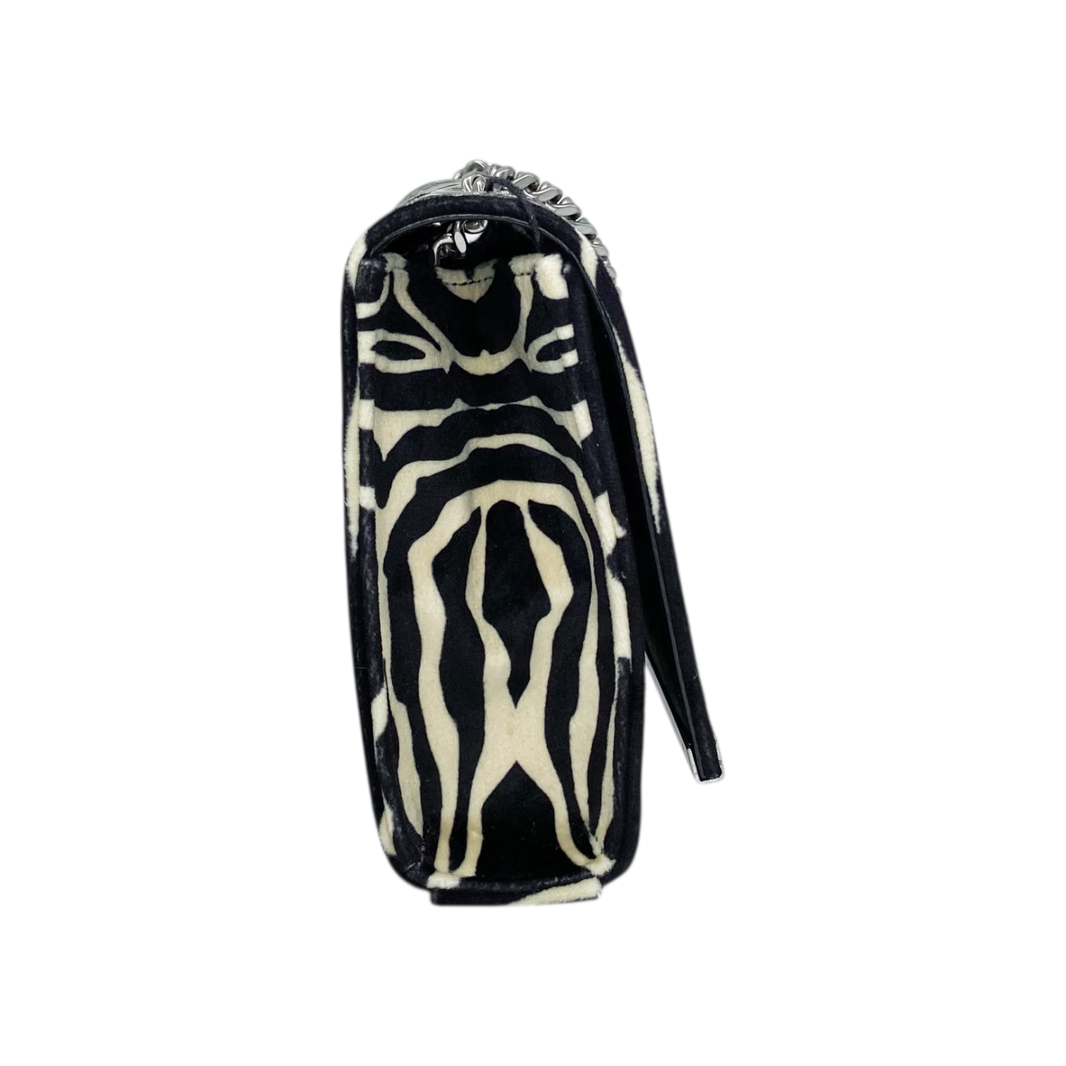 Saint Laurent Nero Beige Zebra Small Kate Bag