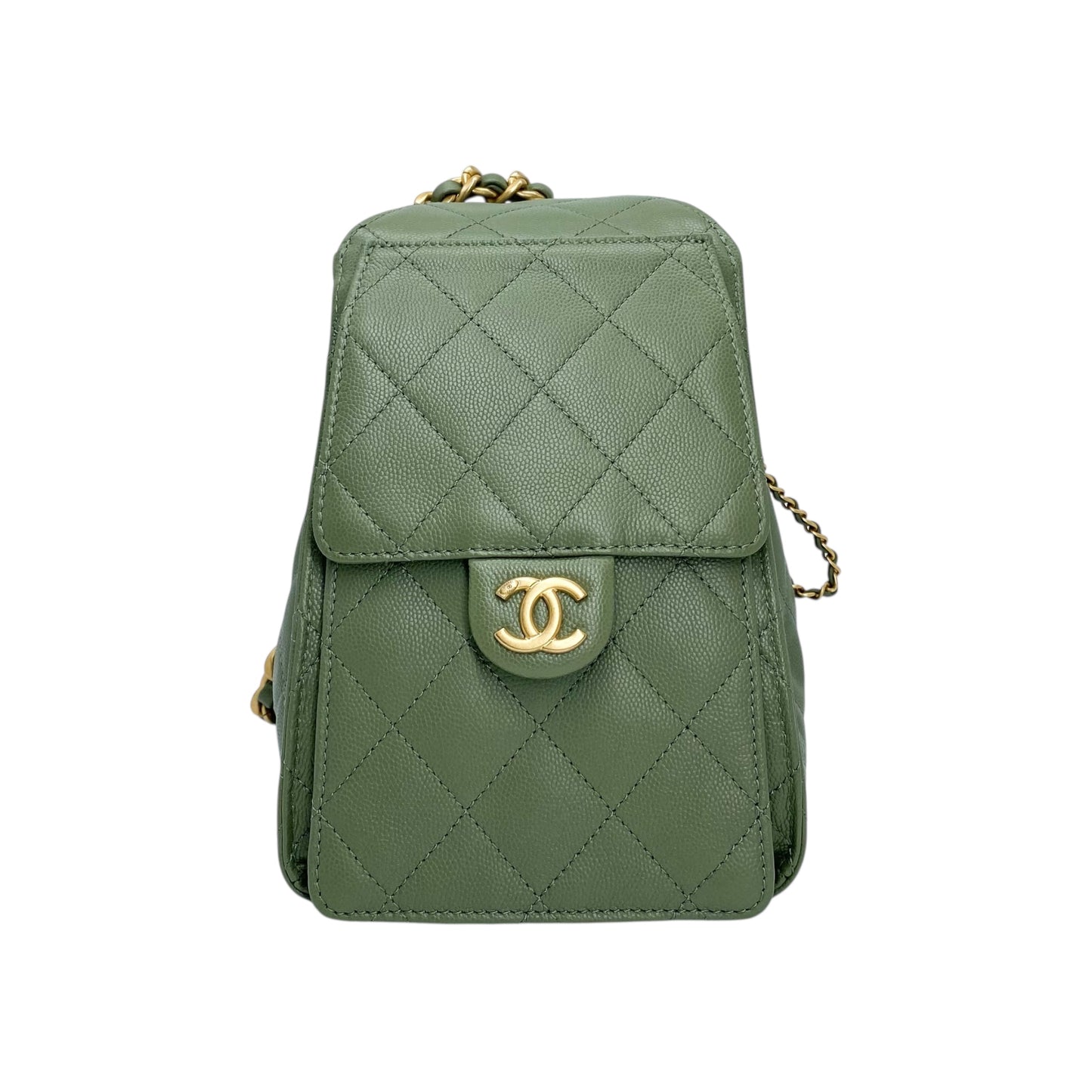 Chanel 25 Khaki Small