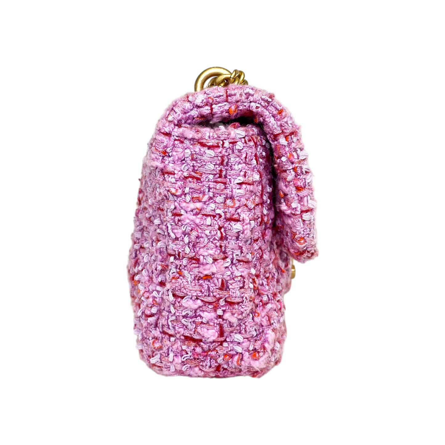 Chanel Pink Tweed Pending CC Mini Square Flap Bag