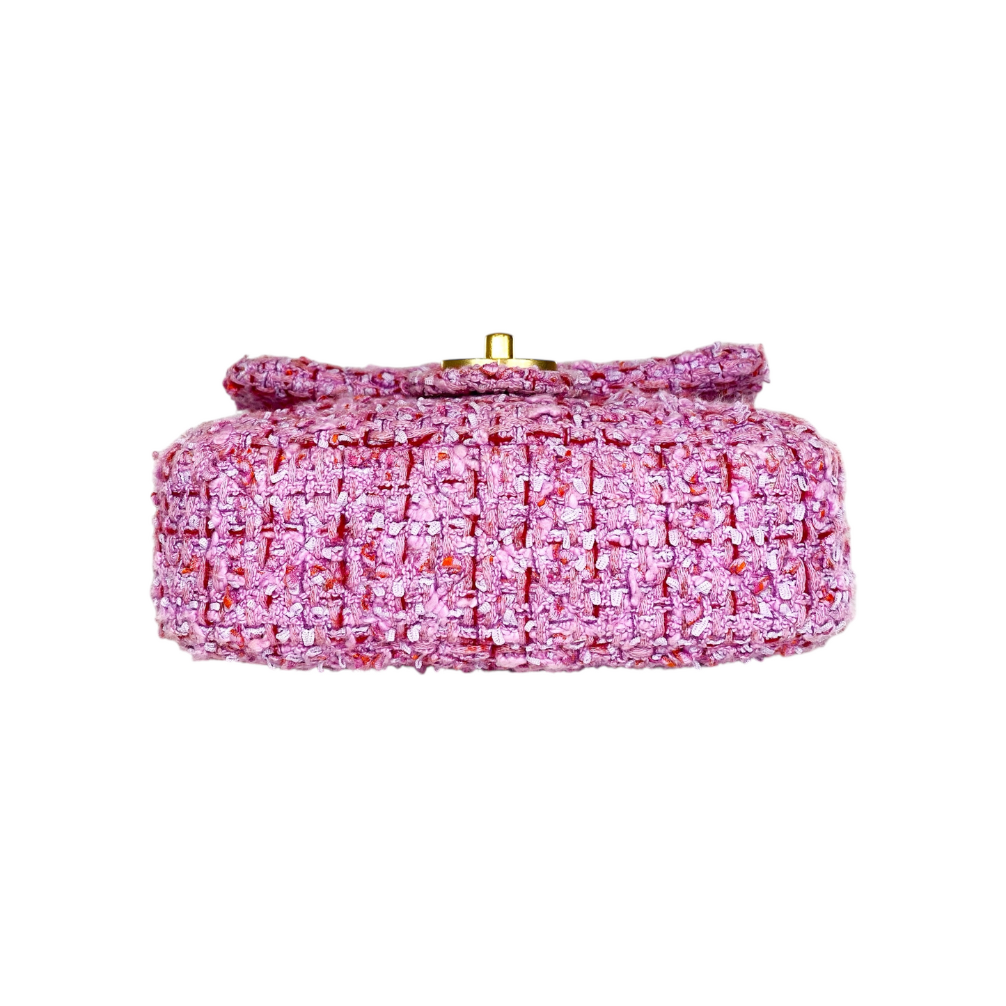 Chanel Pink Tweed Pending CC Mini Square Flap Bag