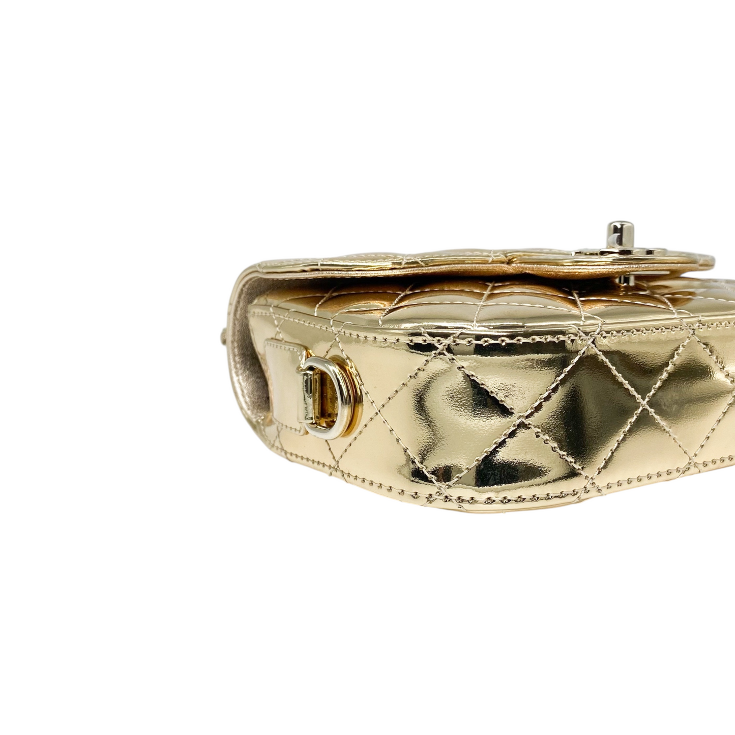 Chanel Gold Mirror Hollywood Boulevard Mini Flap Bag