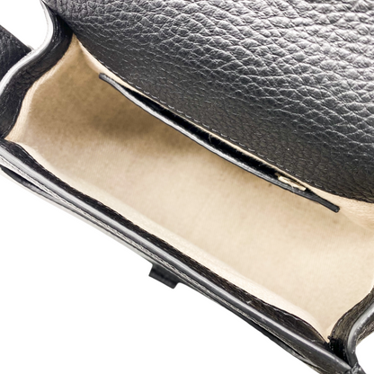 Chloe Hot Sand Black Raffia Marci Flap Saddle Bag