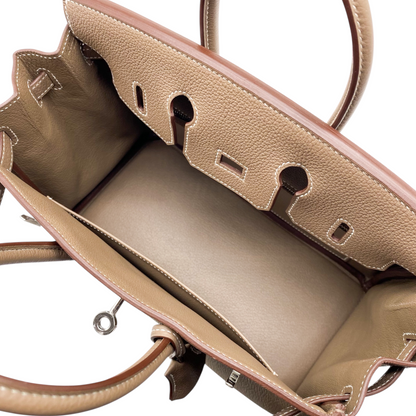 Hermes Birkin 25 Etoupe Togo Palladium Hardware