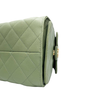 Chanel 25 Khaki Small