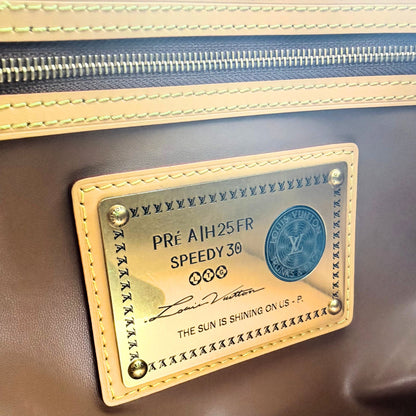 LOUIS VUITTON Calfskin Monogram Speedy P9 Bandouliere 30 Green