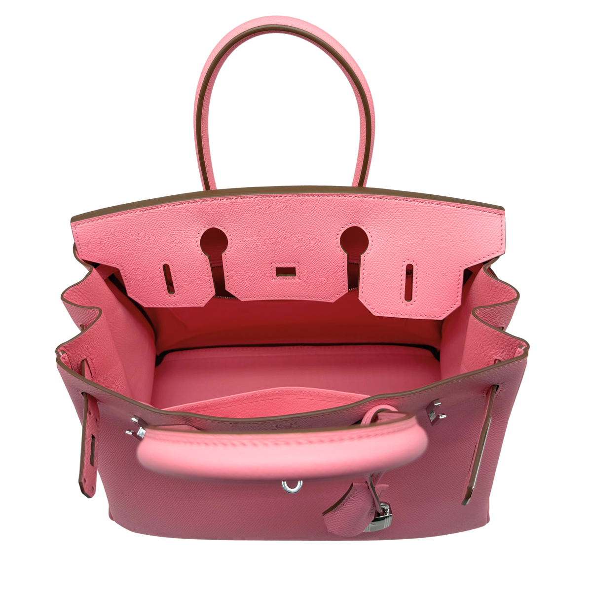 Hermes Birkin 30 Rose Confetti Epsom Palladium Hardware
