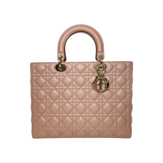 Dior Taupe Large Lady Dior